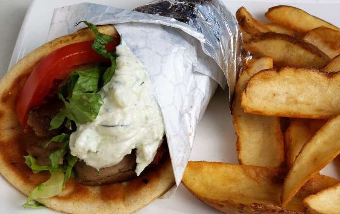 Greek Garlic Gyro recipe garlic gyro