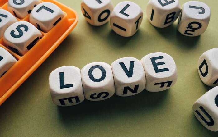 The A – Z List of the Language of Love love block letters