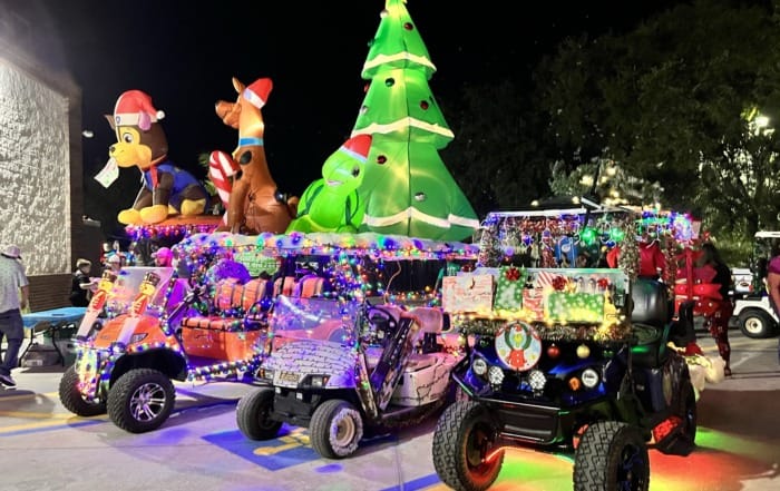 christmas golf cart parade