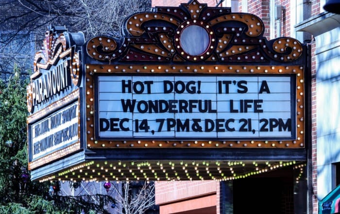 christmas movie marquee