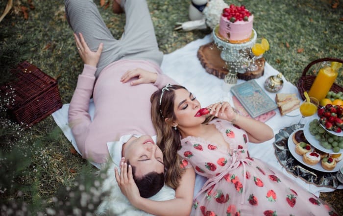 valentine day romantic picnic