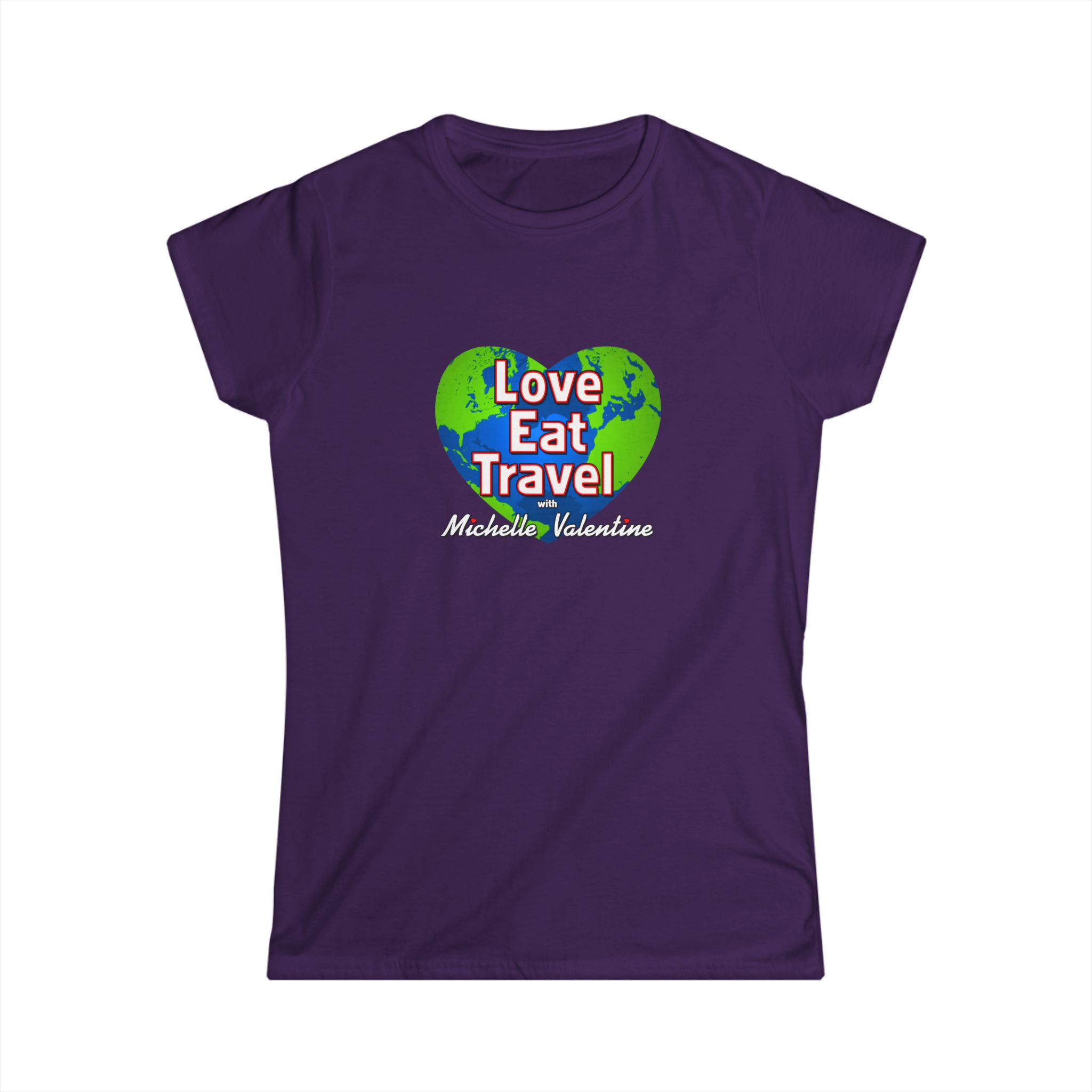 Love Eat Travel T-shirt (dark blue) - Image 9