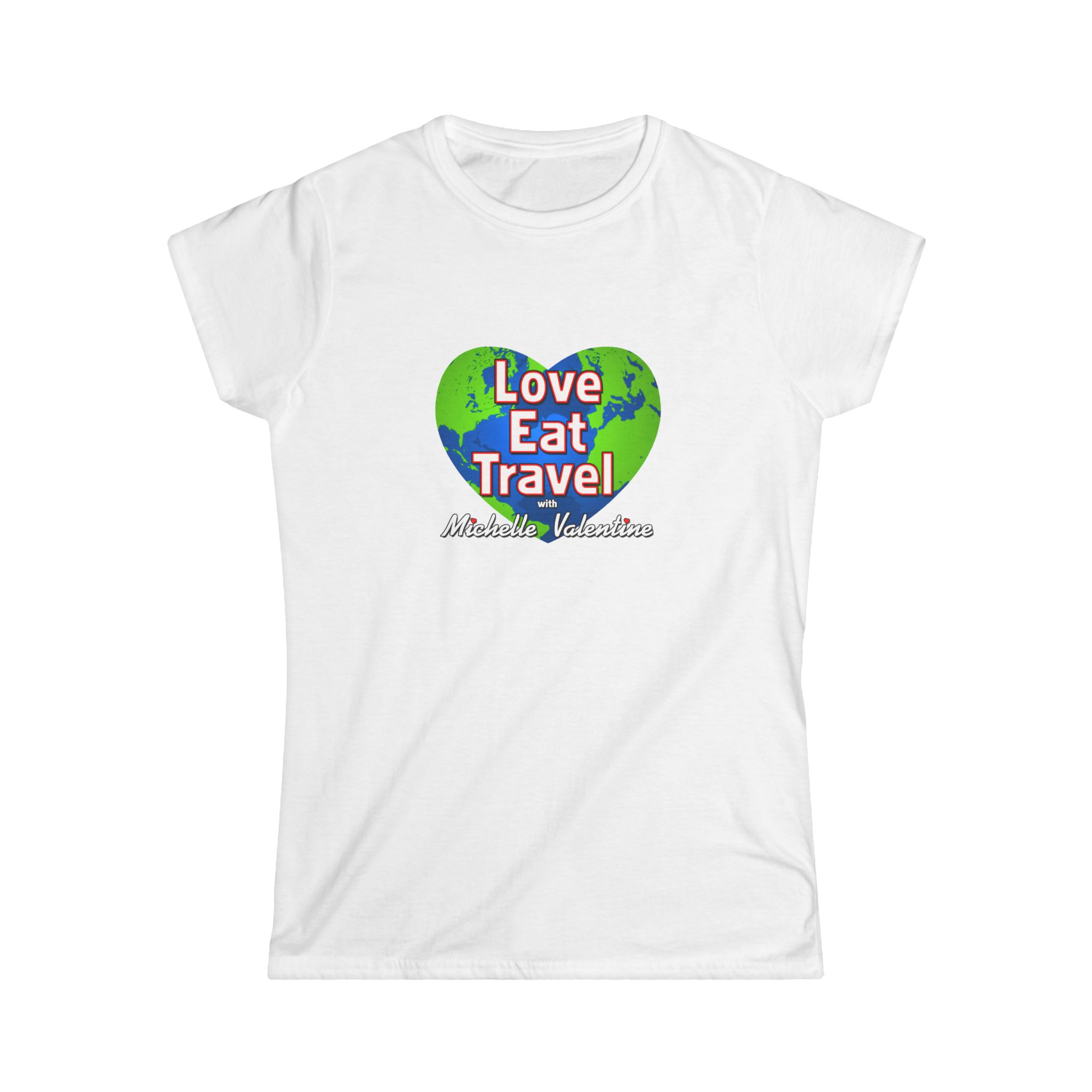 Love Eat Travel T-shirt (dark blue) - Image 3