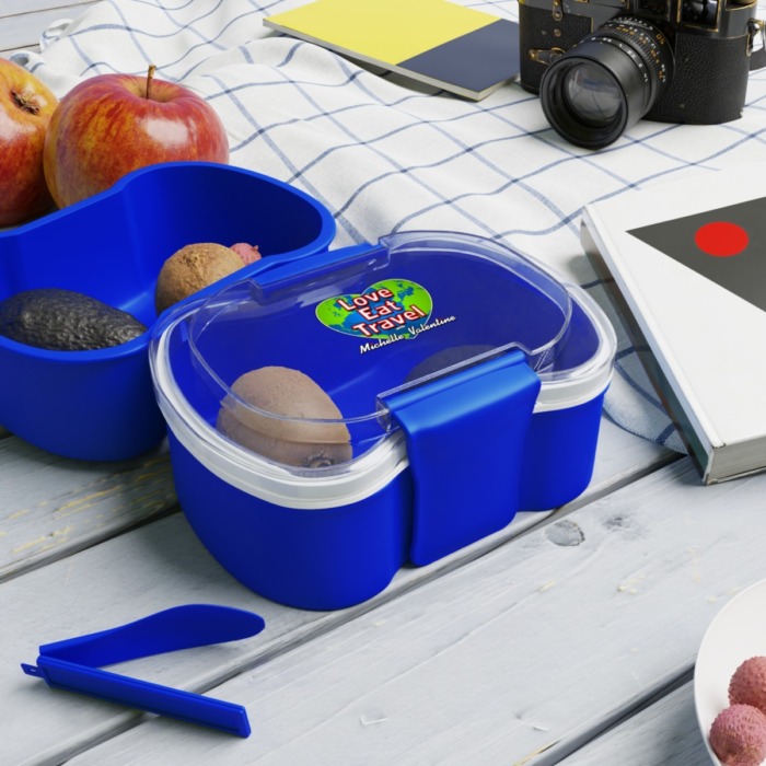 Love Eat Travel with Michelle Valentine Two-tier Lunch Bento Box - Image 6