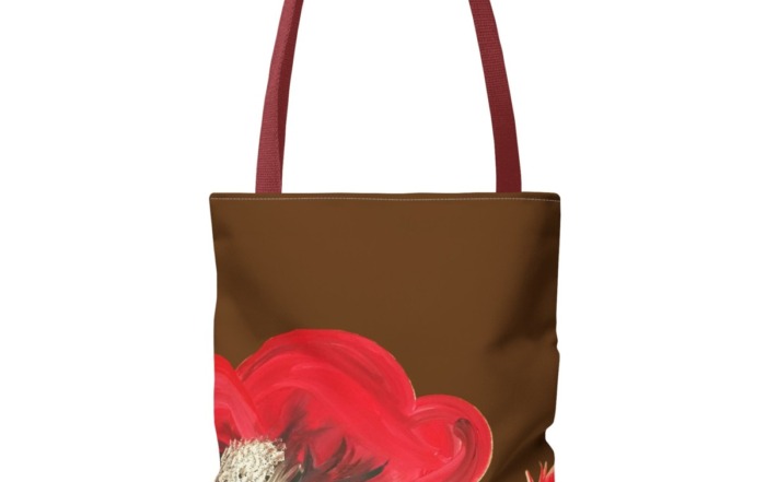 "Tears of Poppy" Tote Bag (brown) 12408837577550832825_2048.jpeg