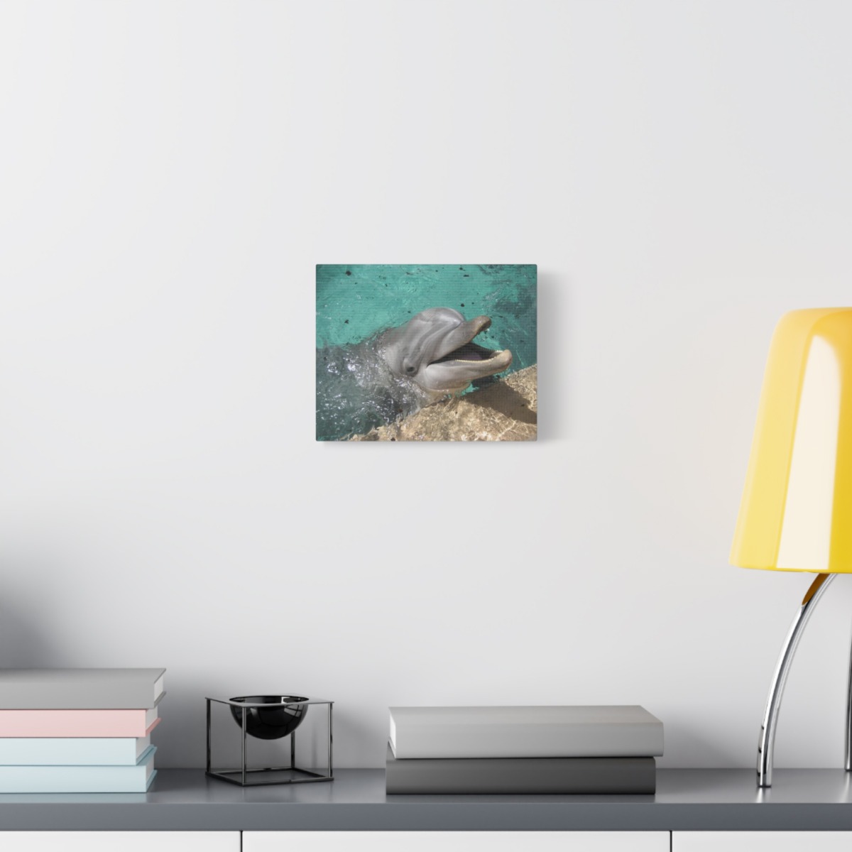 "Smiling Dolphin" Original Photography Canvas Print by Michelle Valentine - Image 3
