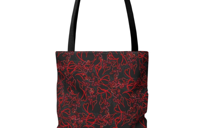 Tote Bag (black) "Flying Hearts" 7172471997372509971_2048.jpeg