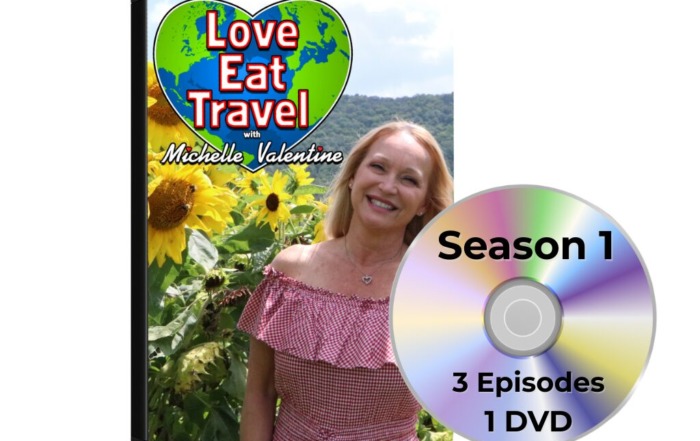 Love Eat Travel with Michelle Valentine – Season 1 DVD DVD S1 Love Eat Travel with Michelle Valentine