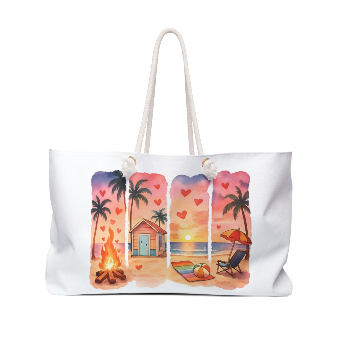 Michelle Valentine "Beach Love" Cruise Tote Bag