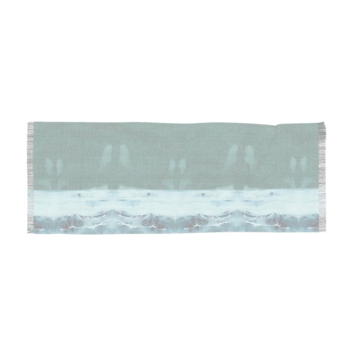 Michelle Valentine "Green Waves" Scarf - Image 3