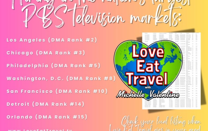 Big News! More Cities Join the Journey! new broadcasts love eat travel pink