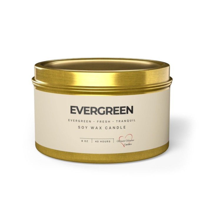 Michelle Valentine – Evergreen Tin Candle (8 oz.)