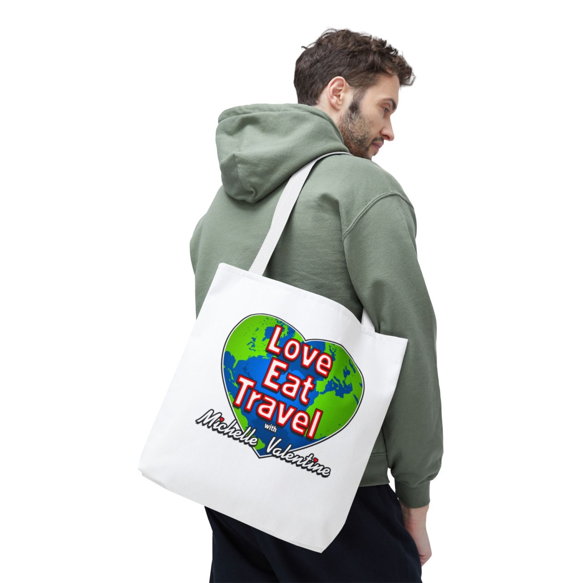 Love Eat Travel with Michelle Valentine Tote Bag - Image 14