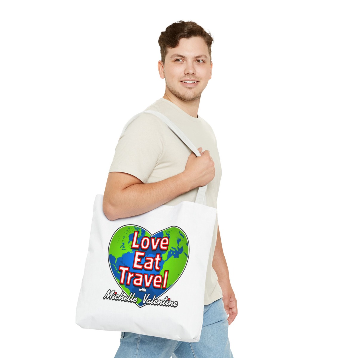 Love Eat Travel with Michelle Valentine Tote Bag - Image 19