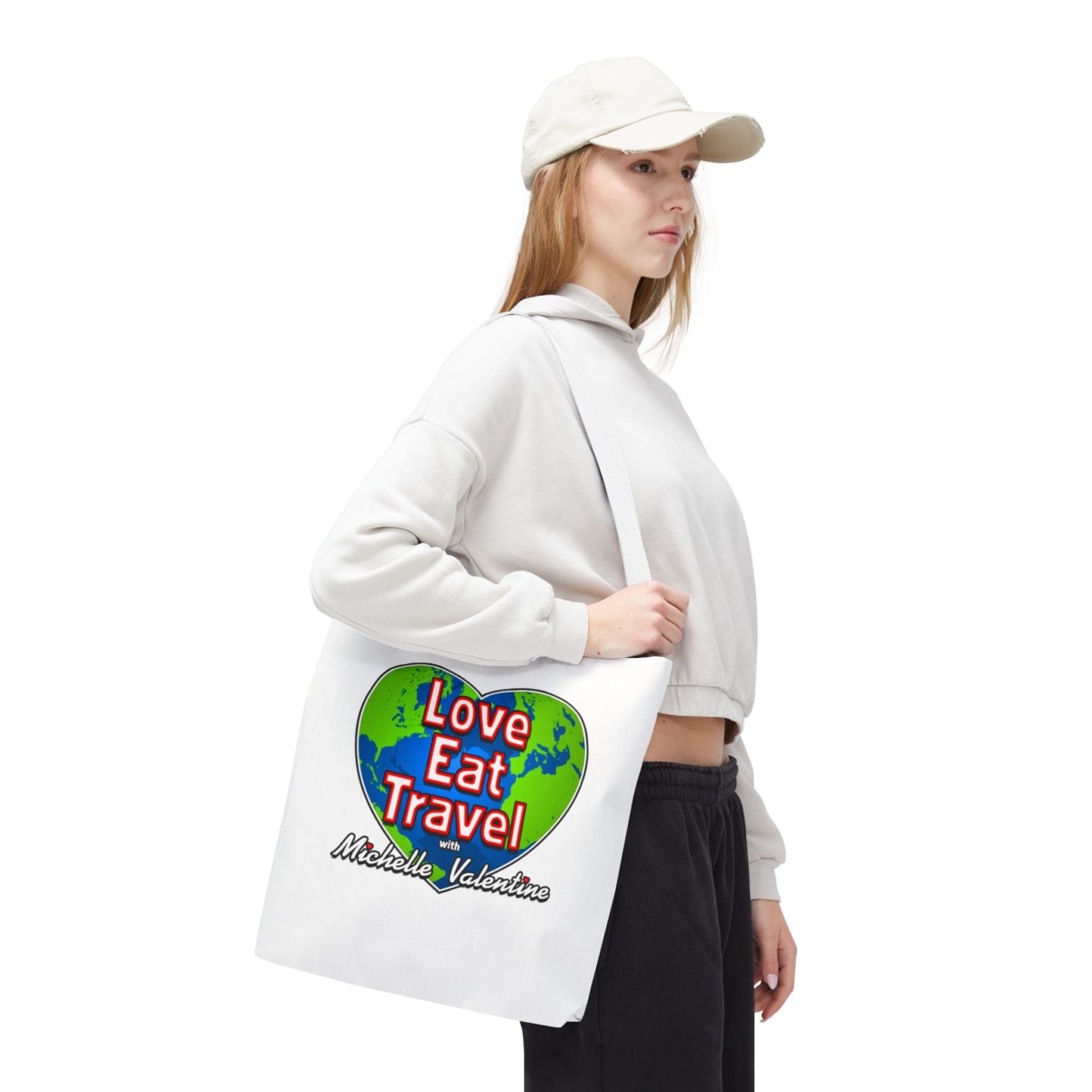 Love Eat Travel with Michelle Valentine Tote Bag - Image 13