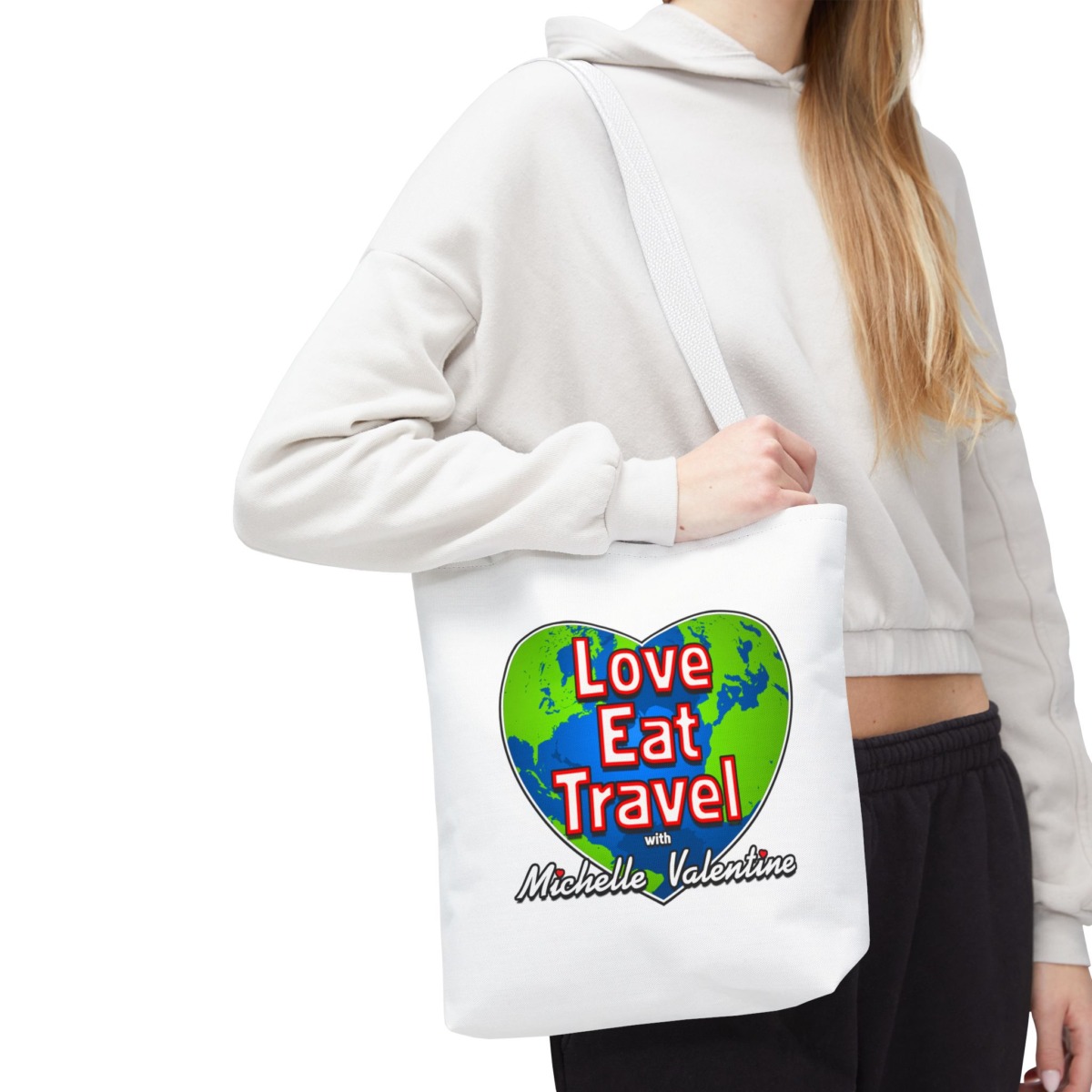 Love Eat Travel with Michelle Valentine Tote Bag - Image 7