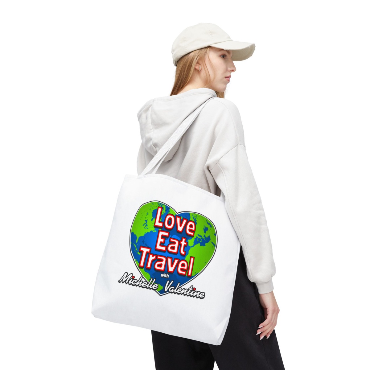 Love Eat Travel with Michelle Valentine Tote Bag - Image 21