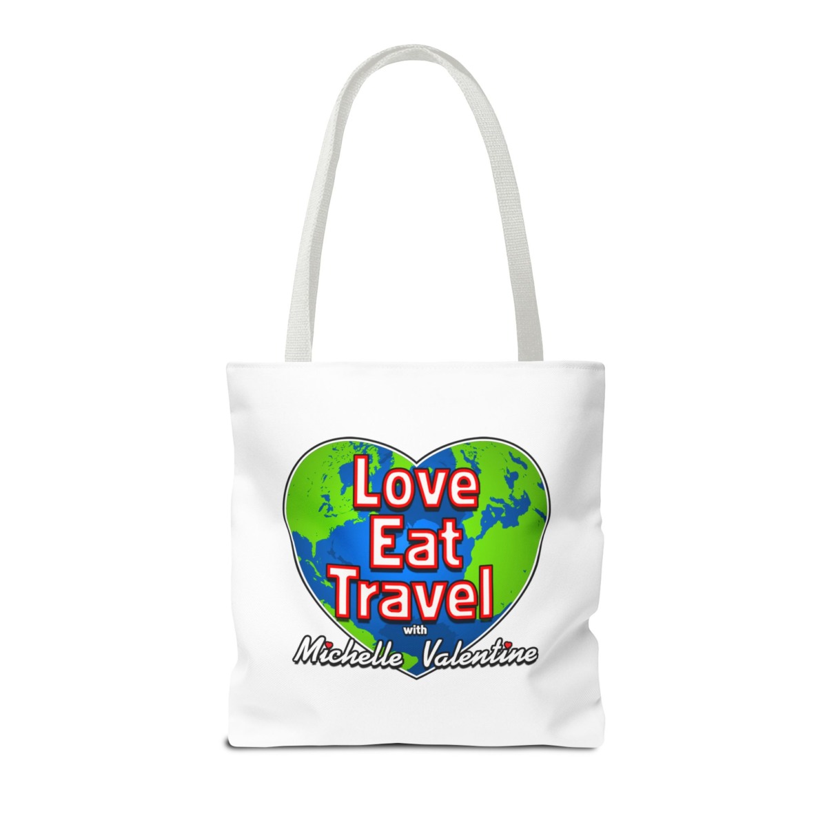 Love Eat Travel with Michelle Valentine Tote Bag - Image 10