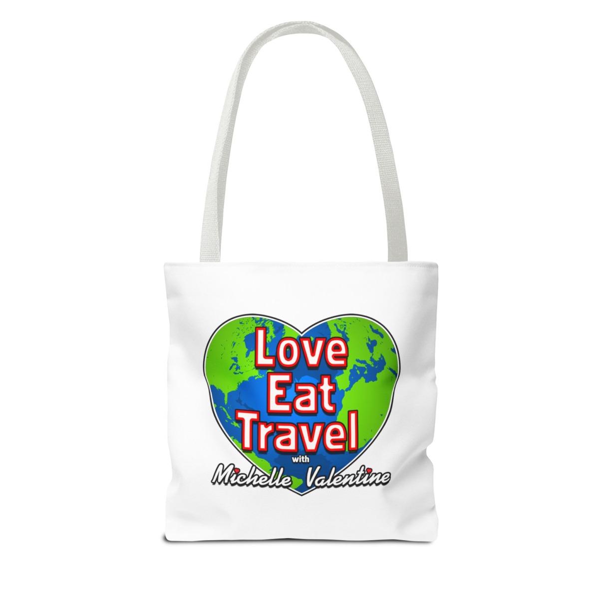Love Eat Travel with Michelle Valentine Tote Bag - Image 2