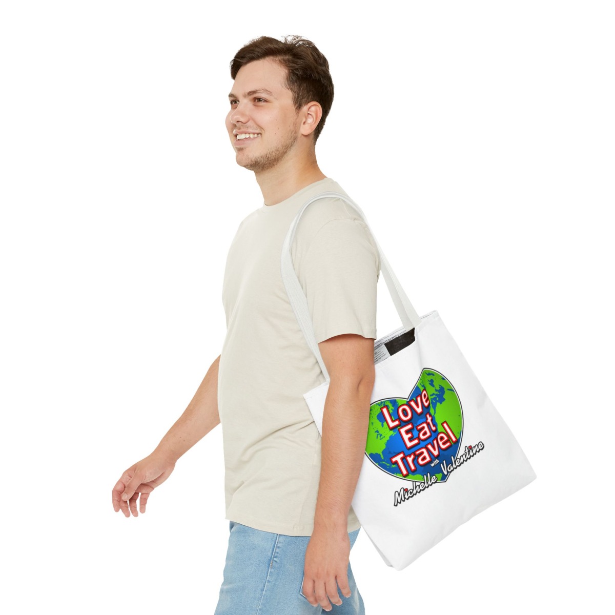 Love Eat Travel with Michelle Valentine Tote Bag - Image 11
