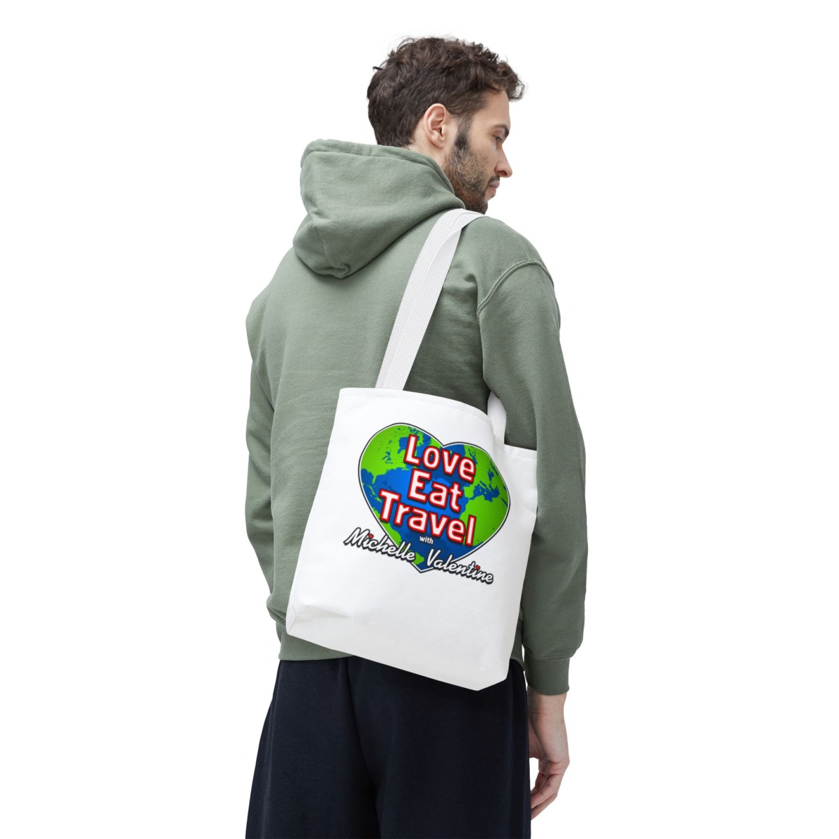 Love Eat Travel with Michelle Valentine Tote Bag - Image 6