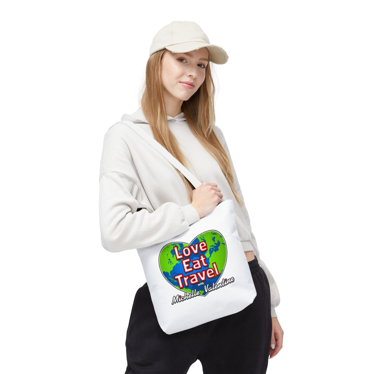 Love Eat Travel with Michelle Valentine Tote Bag - Image 5
