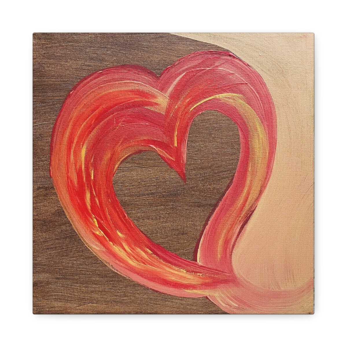 "Wooden Heart" by Michelle Valentine - Canvas Print - Image 2