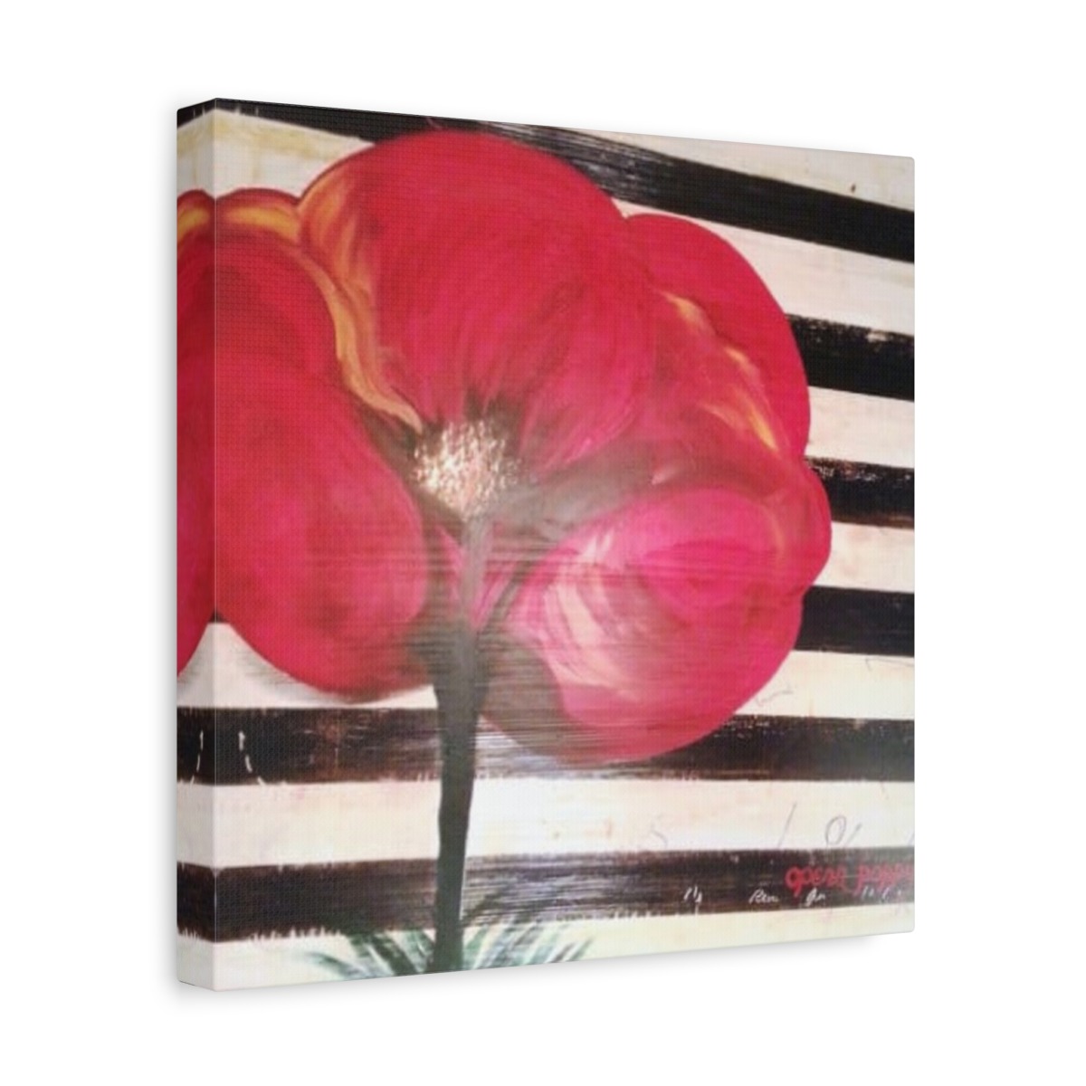 "Opera Poppy" by Michelle Valentine - Canvas Print