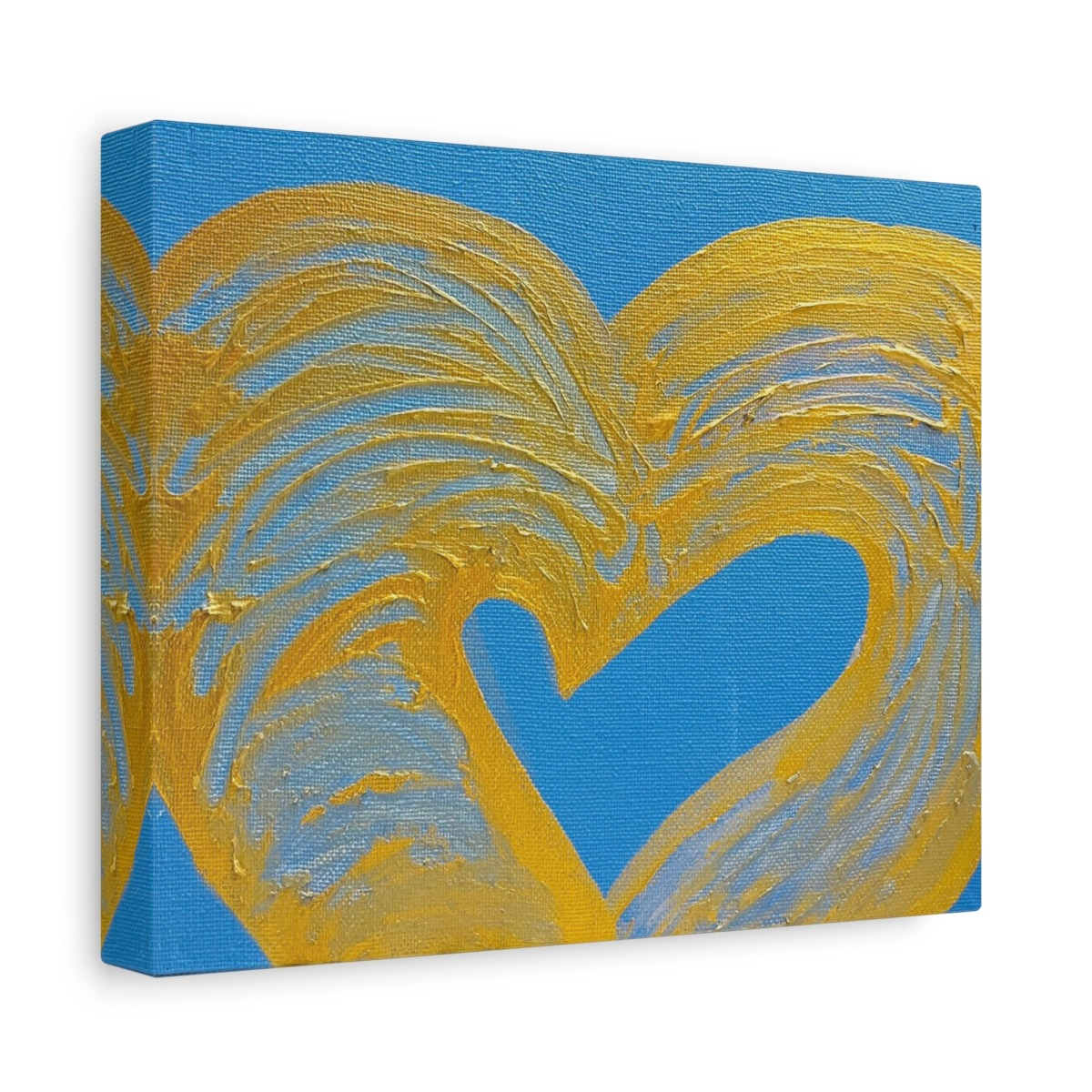 "Gold Heart" by Michelle Valentine - Canvas Print