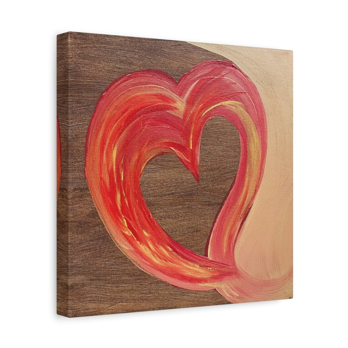 "Wooden Heart" by Michelle Valentine - Canvas Print