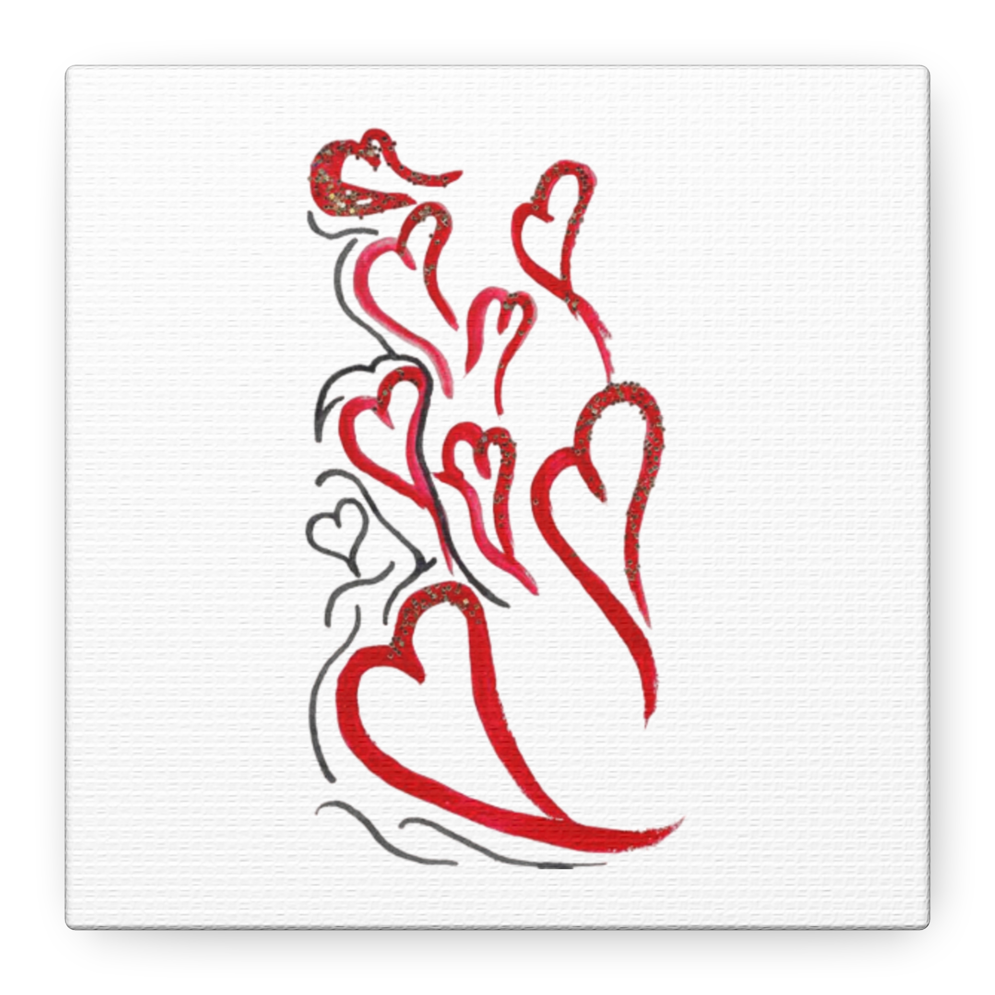Canvas Print "Flying Hearts" - Image 2