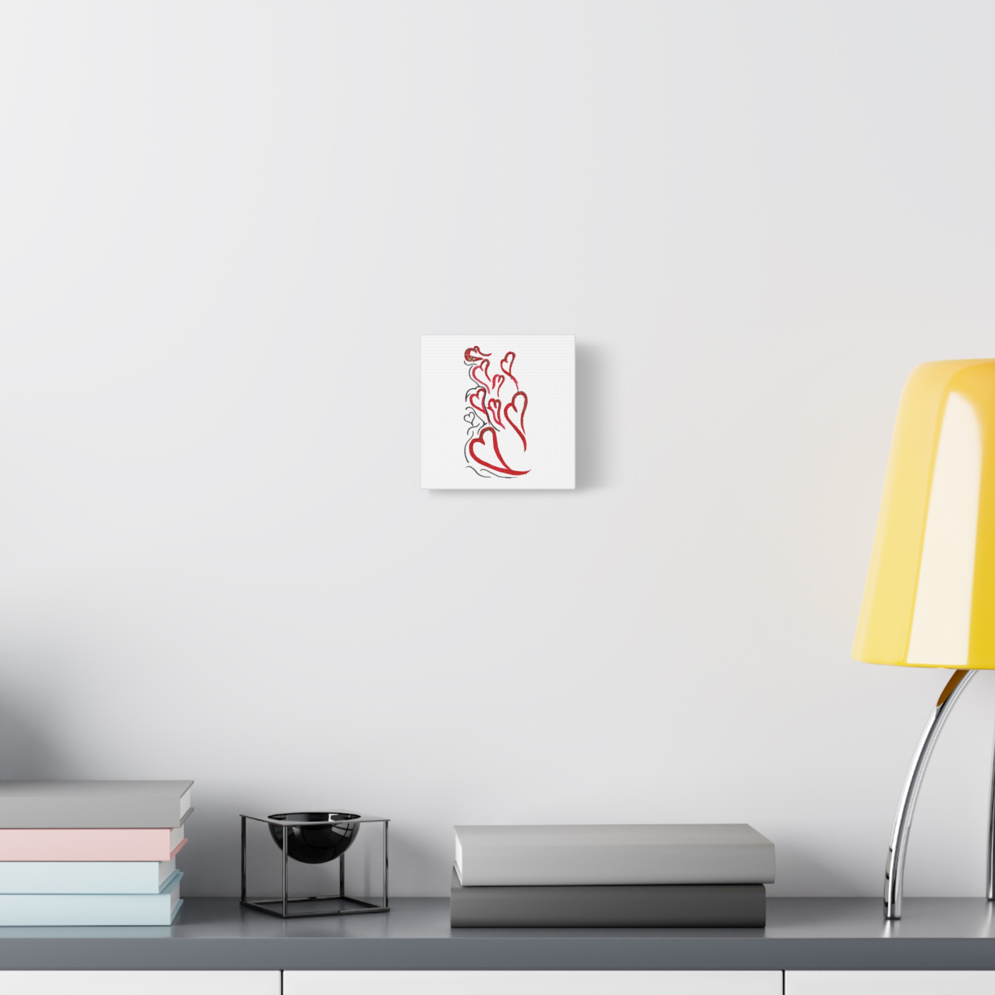 Canvas Print "Flying Hearts" - Image 3