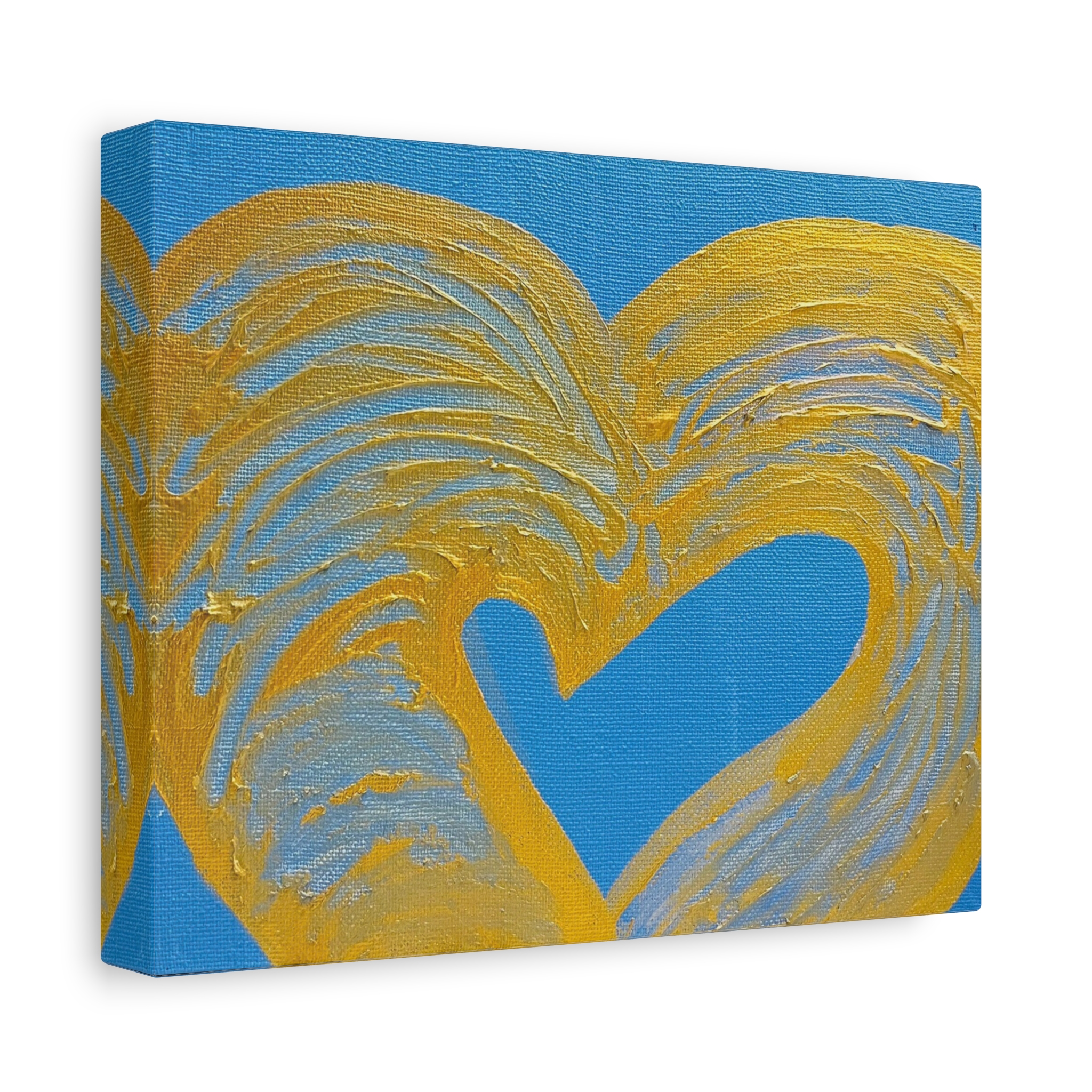 Canvas Print "Gold Heart"