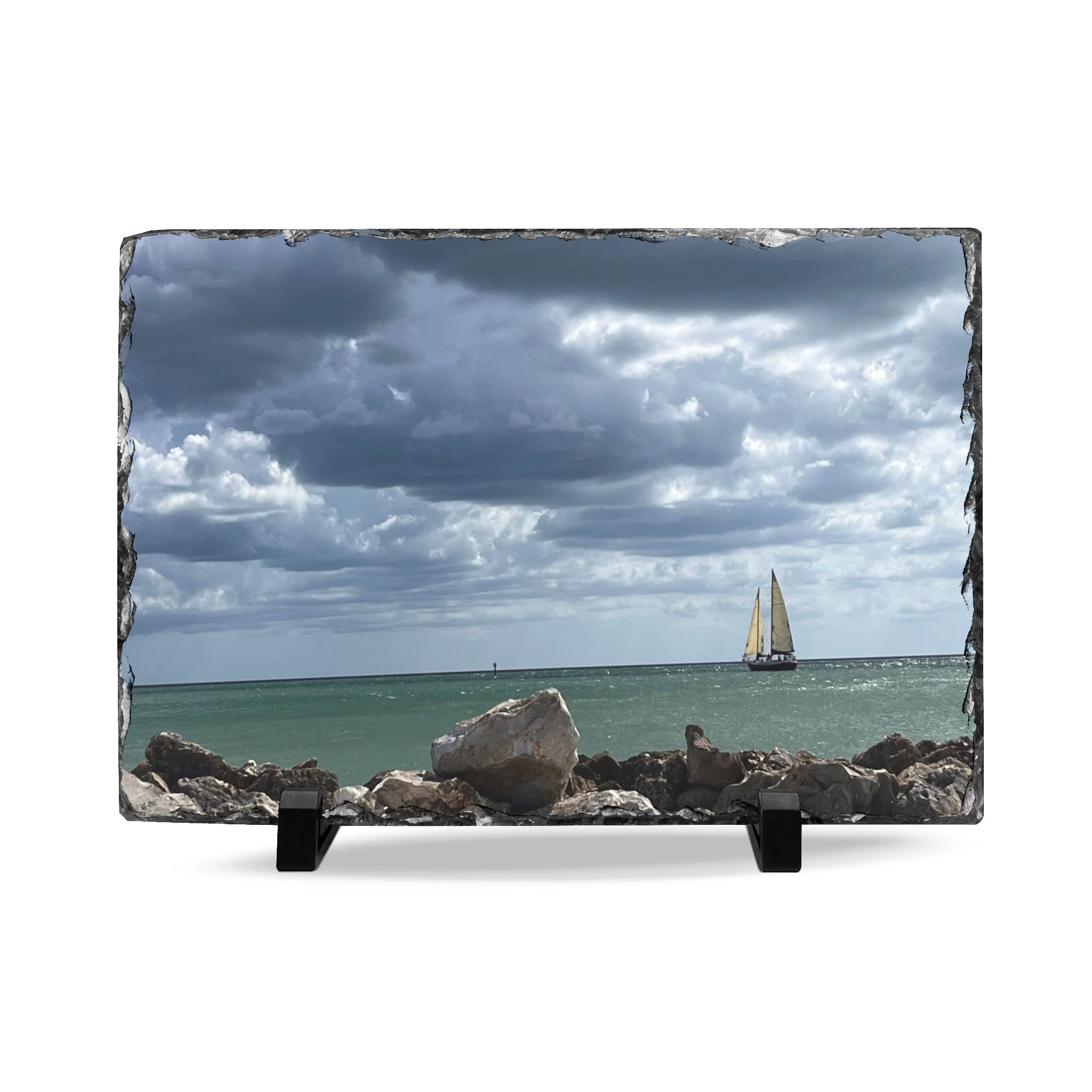 Slate Art "Storm Sailing"