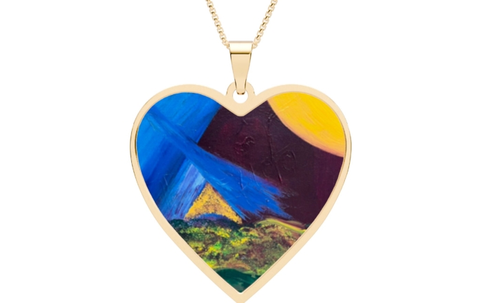 Heart Pendant Necklace "Purple Bay" 8151646051094516556_2048.jpeg