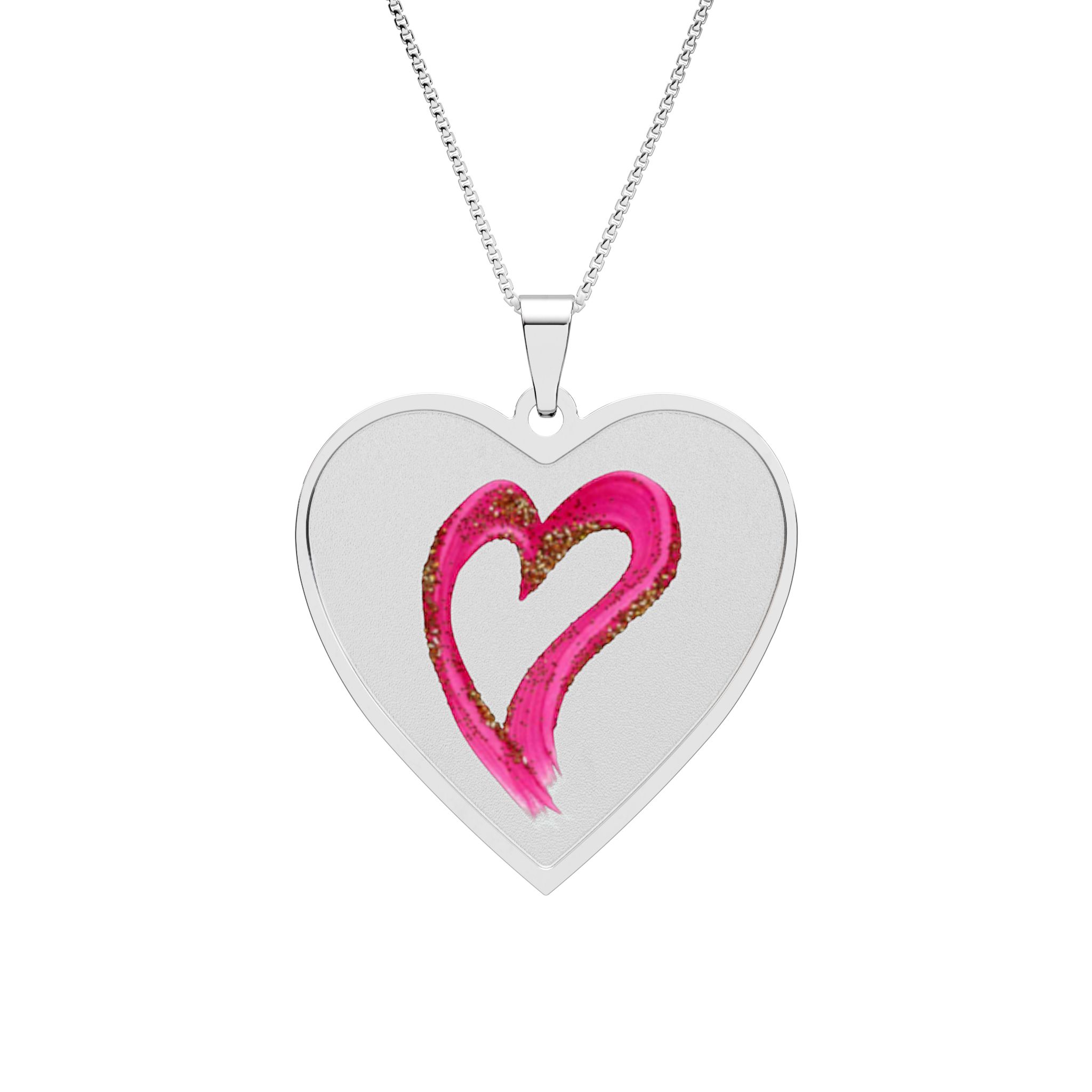 Heart Pendant Necklace "Heart Two" - Image 3
