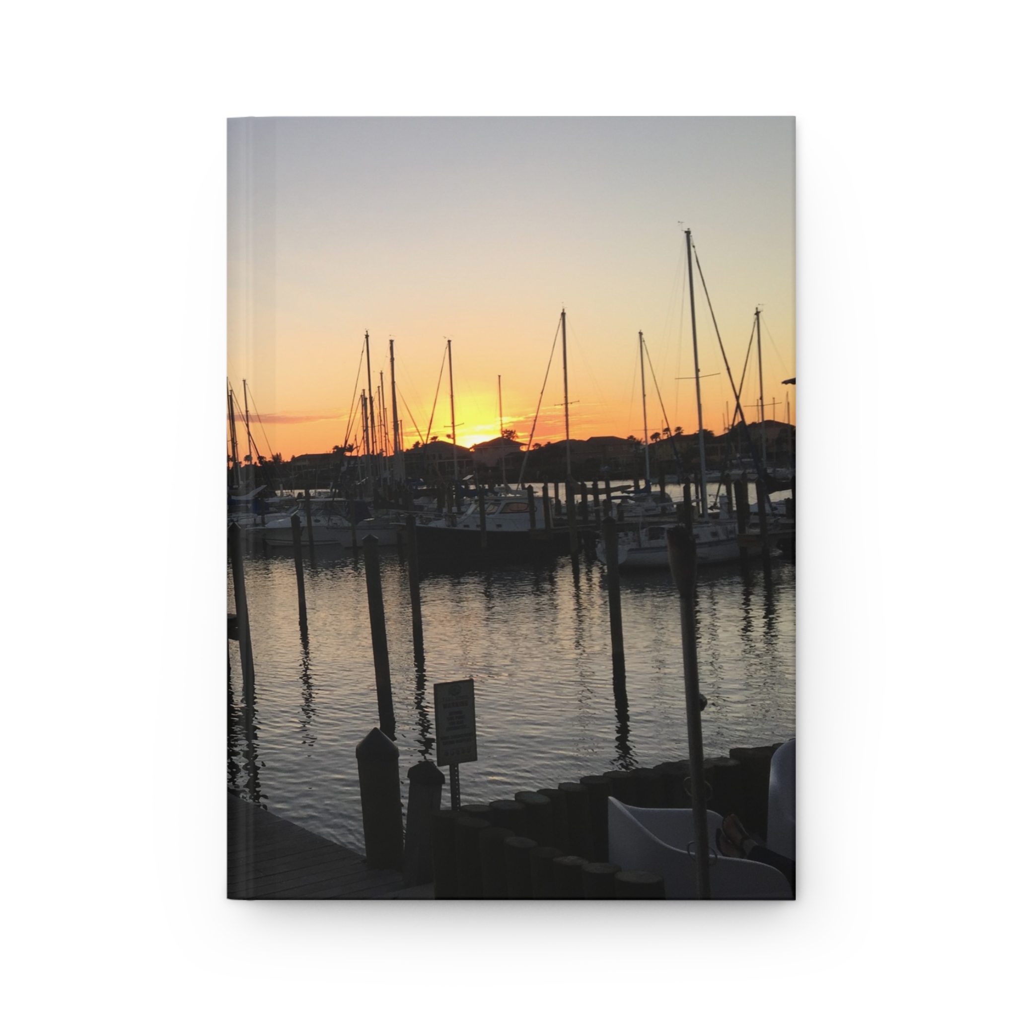 Hardcover Journal "Marina Sunset" - Image 2